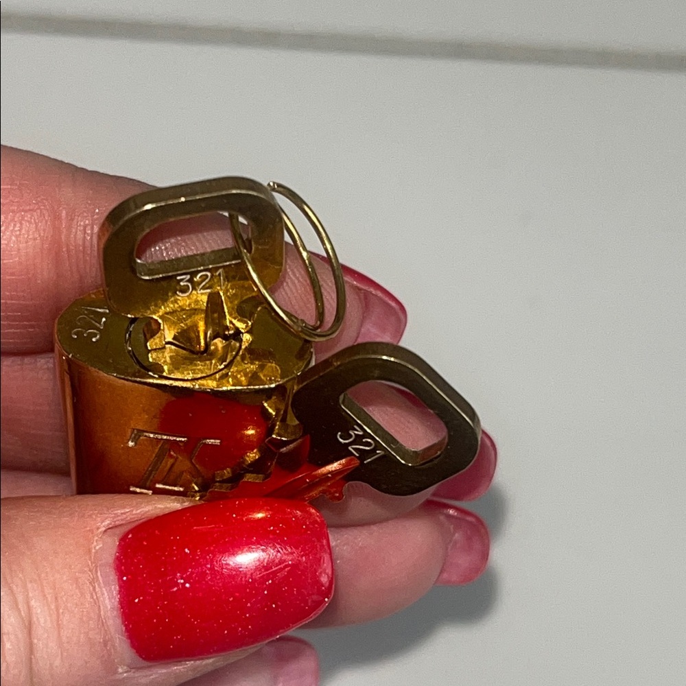 Louis Vuitton Luxurious Gold Padlock and Keys #321 - Picture 12 of 12